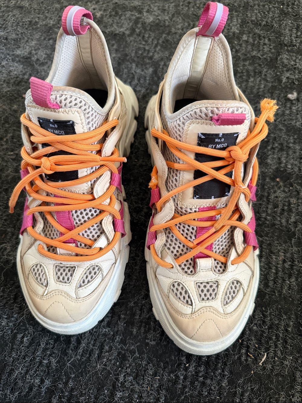 McQ Alexander McQueen ICO Orbyt 2.0 Sneakers Pink Orange - Size EU 37